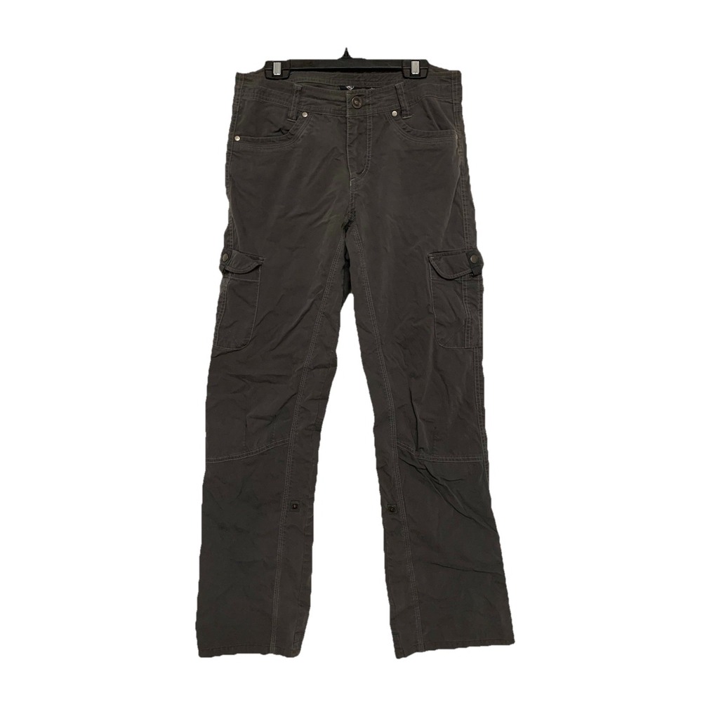 KÜHL Splash Roll Up Pants Women 6 Reg Charcoal Gray Stretch Hiking Cargo Utility